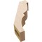 Ekena Millwork 3-inch W x 8-inch D x 12-inch H Valencia Rough Cedar Woodgrain TimberThane Knee Brace, Primed BRCUR03X08X12VALRCPR - alternate 5